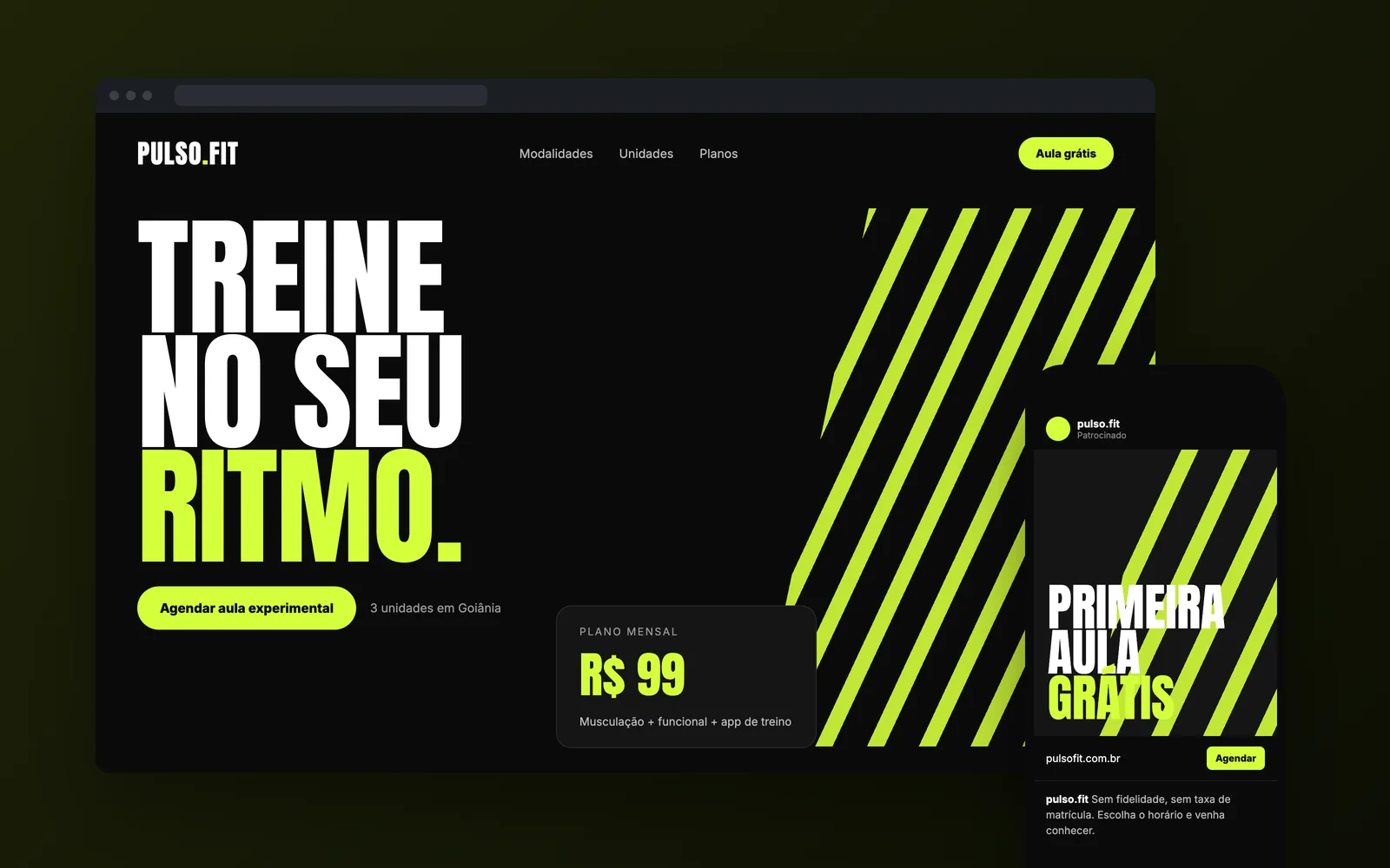 Pulso Fit: Aula experimental: da campanha à matrícula